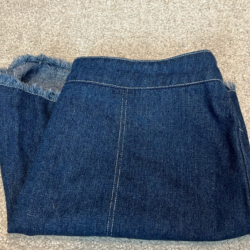 Cute Dark Denim Shorts, High-Waisted, Size Small